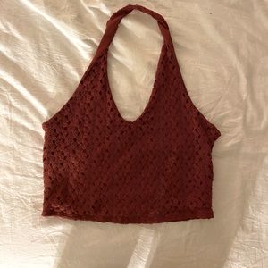 Garage halter top